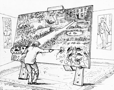 Burne-Jones an seiner Staffelei, ca. 1885 von Edward Burne Jones